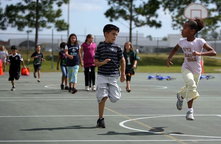 Kids on playground