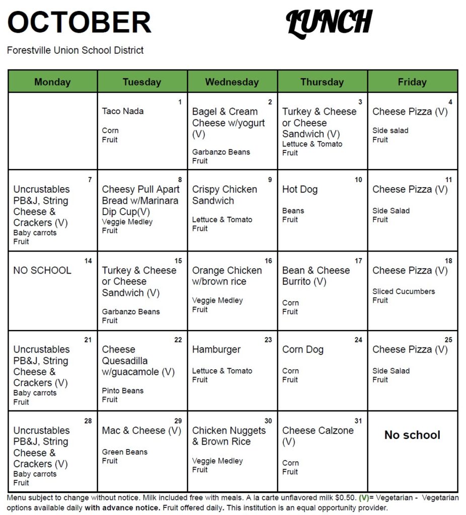 Oct 2024 Lunch